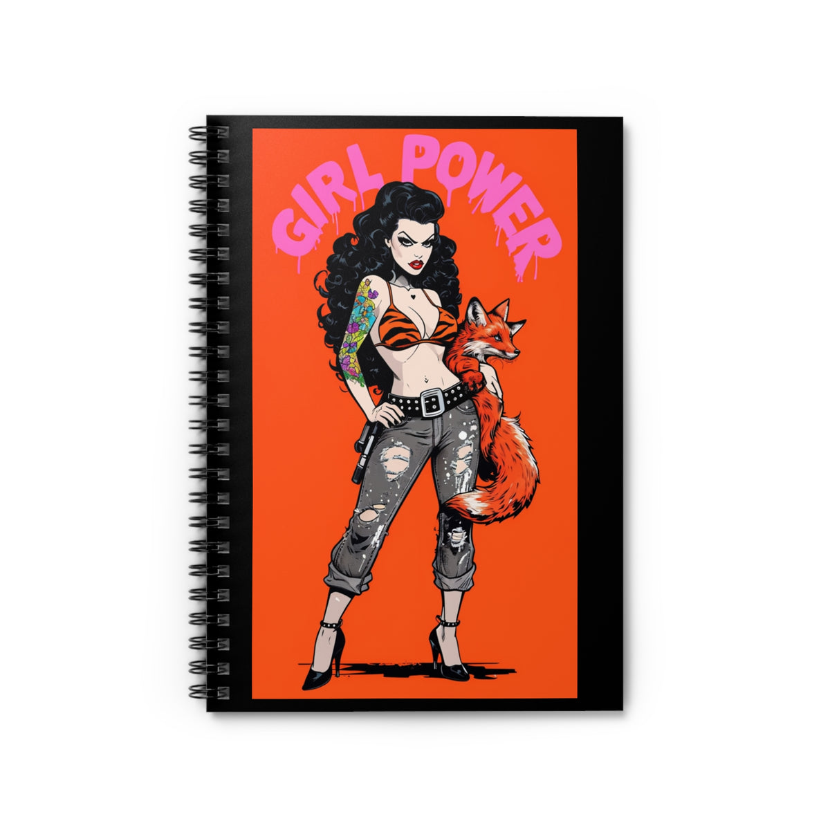 Tuhlipa Fox Spiral Notebook - Ruled Line